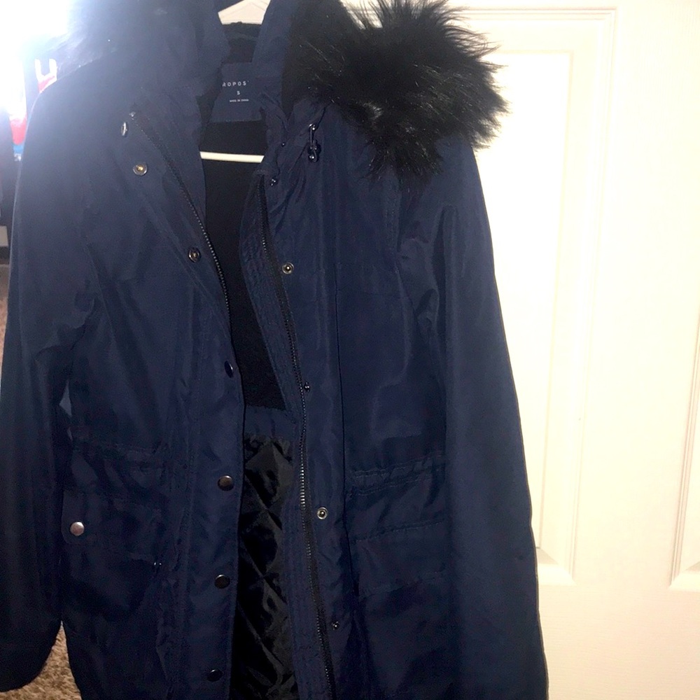 A blue jacket